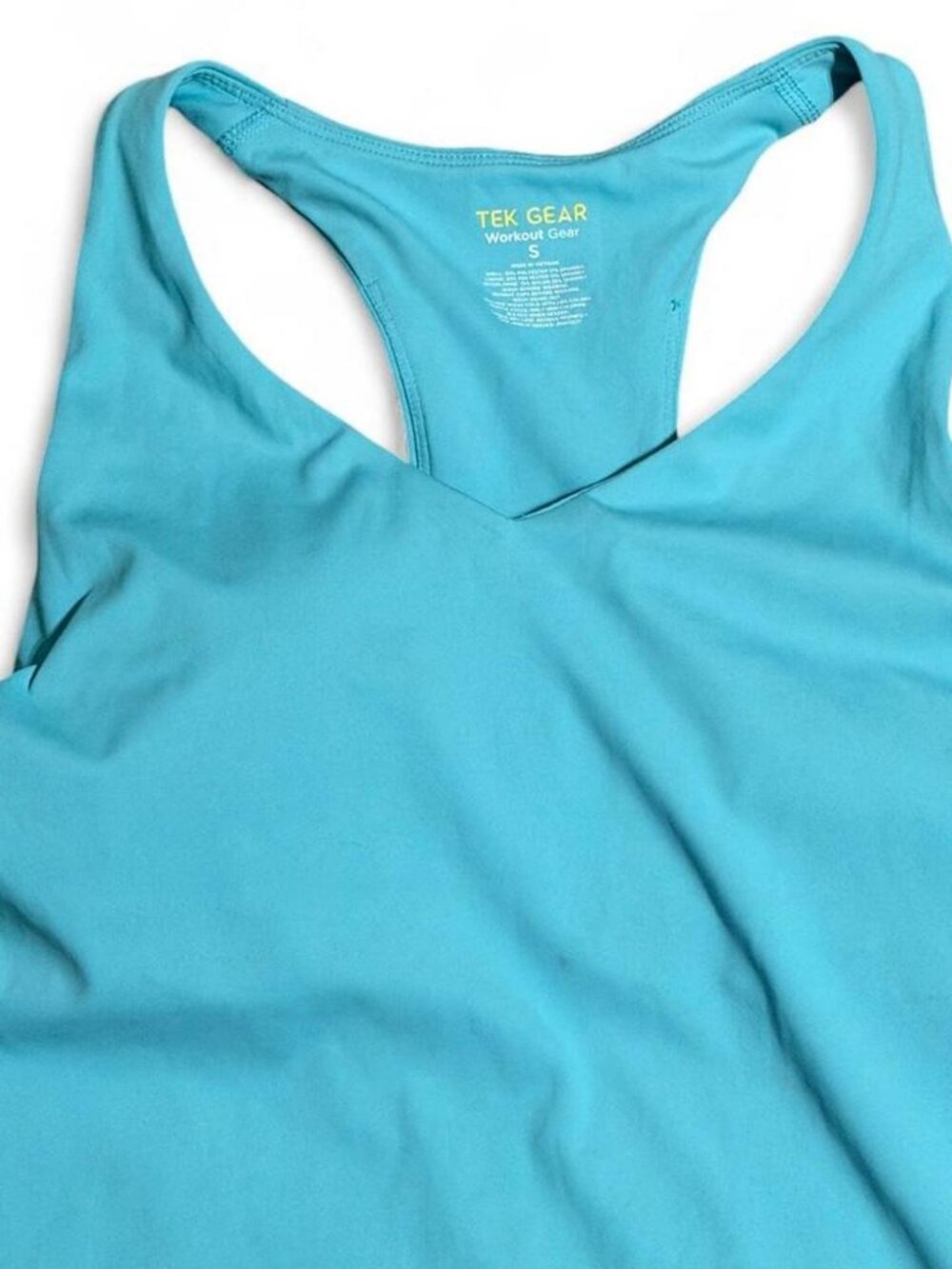 Teal Gear Tank with Padded Sports Bra